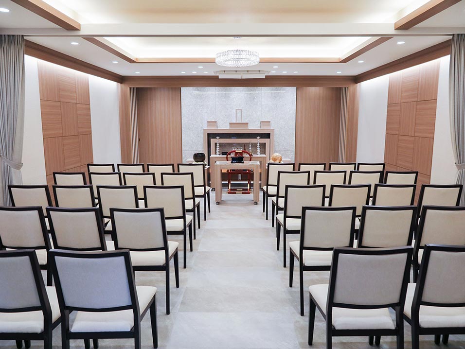 町屋斎場の新型式場「雪」