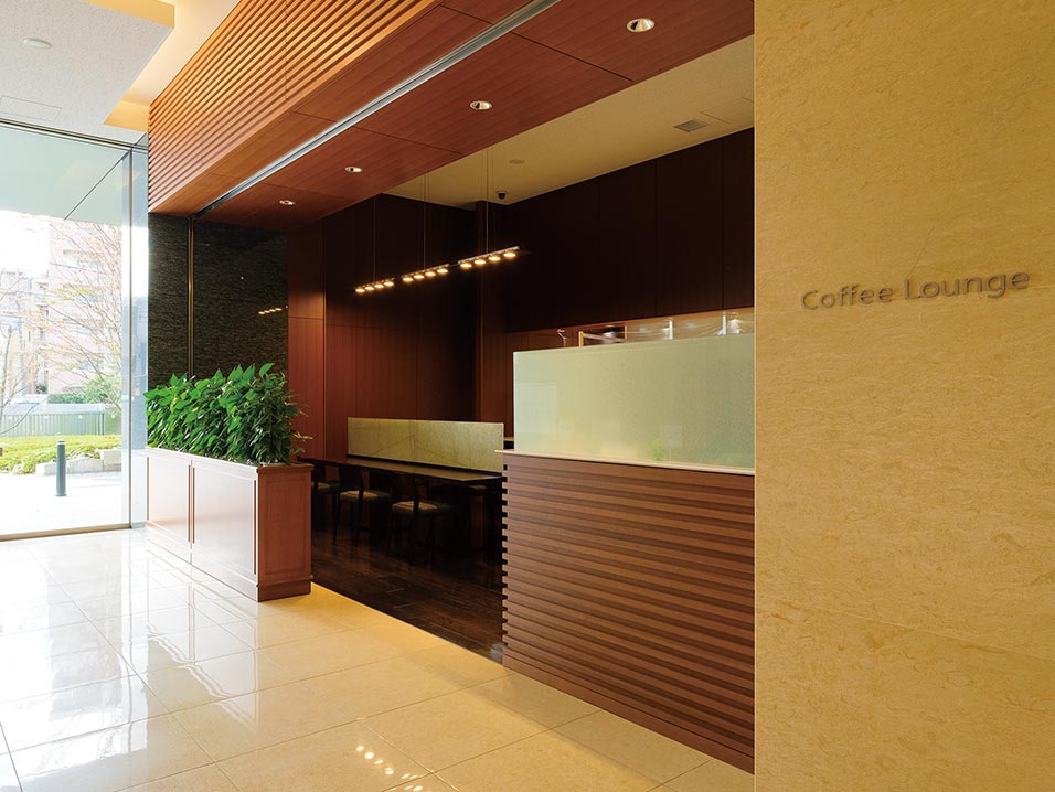 四ツ木斎場のコーヒーラウンジ